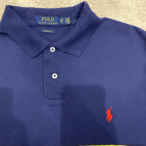 Polo Ralph Lauren Custom Fit polo shirt Sz XL - Picture 7 of 8